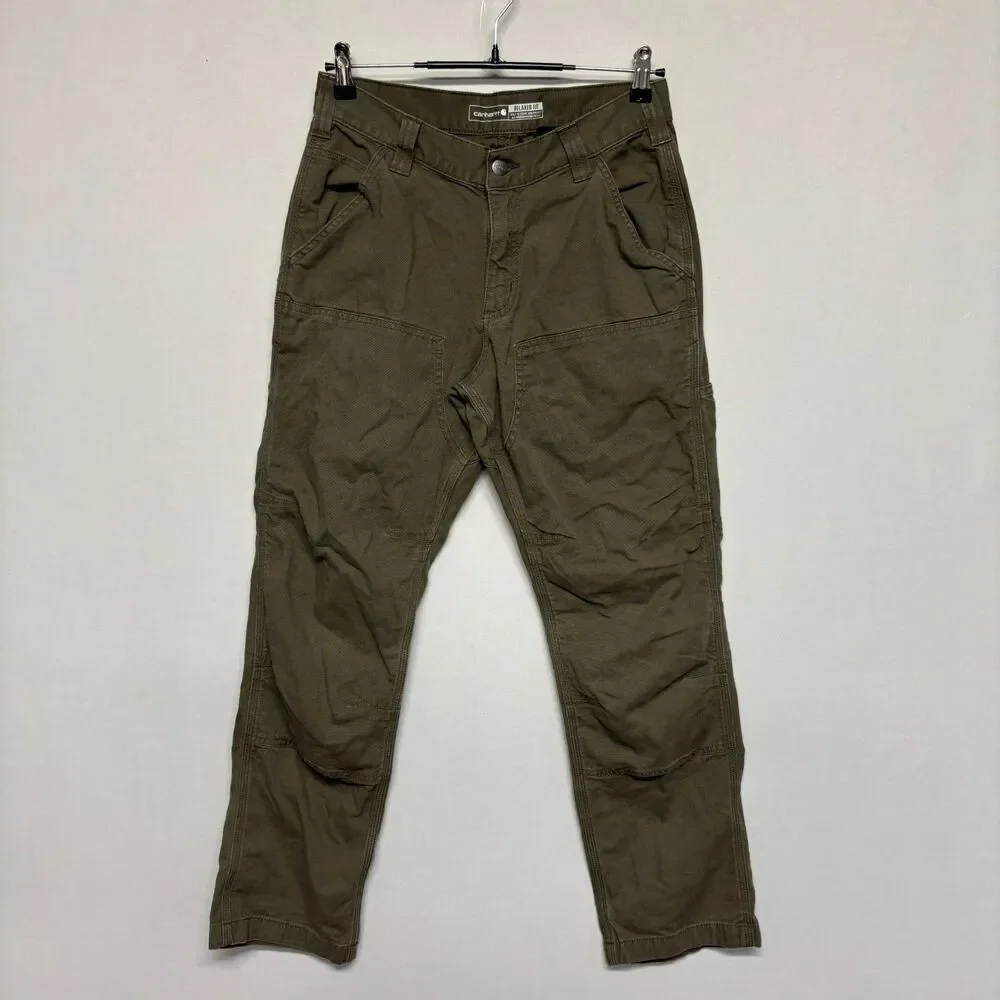 Carhartt Men Rugged Flex Double Knee Pants Size 30x30 Relaxed Fit C132 -29